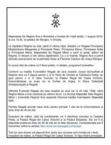 Comunicat Casa Regala