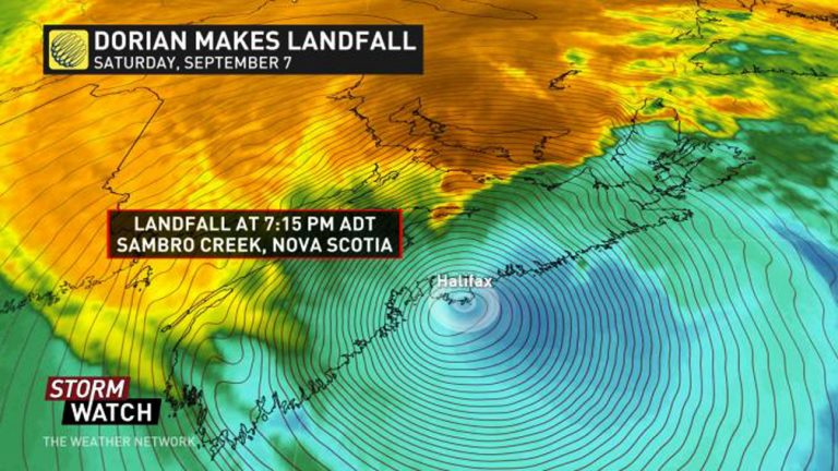Nova Scotia, afectata de uraganul Dorian – VIDEO