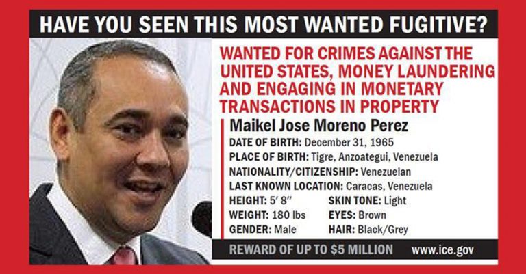 SUA ofera recompensa pentru arestarea presedintelui Curtii Supreme a Venezuelei